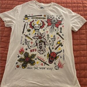 NWOT Netflix Stranger Things White Tee